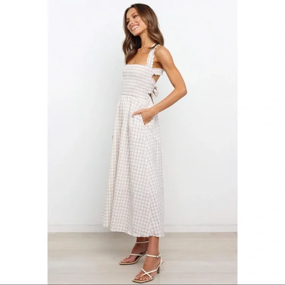 SOLD Petal and pup gingham midi dress - Picture 3 of 6